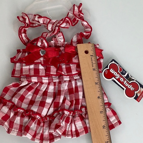 Wag a tude Ruffles and checkers Dress size XXS NWT - Picture 8 of 13